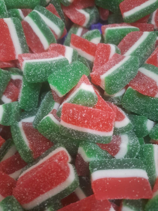 Gomitas de Grenetina Sabor Sandía Escarchada - Bolsa 100g